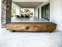 Contemporary bench BANQ5teakwithout backrestwithout armrests