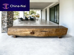 Contemporary bench BANQ5teakwithout backrestwithout armrests