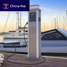 Electric pedestal chargingfor docksfor marinas