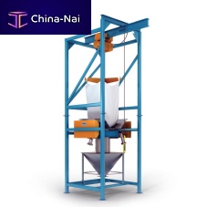 Bulk material bag unloader automatic
