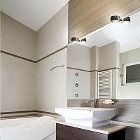Wall-mounted bathroom mirror PUK FIXcontemporaryroundLED-illuminated