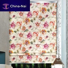 Curtain fabric AMALFIfor roller blindssolar protectionfloral pattern