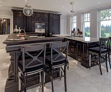 Traditional kitchen DUAL walnutmarbleisland