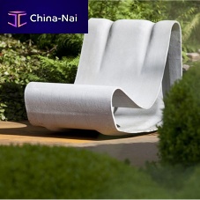Contemporary garden chair LOOPoutdoorfiber cementcommercial