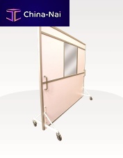 X-ray radiation shielding screen mobilewith window