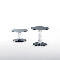 Contemporary pedestal table CALICE glassroundhome