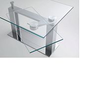 Contemporary table QUADROglassrectangularextending