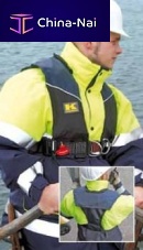 Self-inflating life jacket 275-AHR-BG275 Nunisexwith safety harness