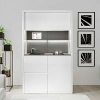 Compact kitchenette K9HPLwith integrated applianceswith cooktop