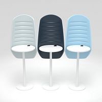 Airport table ERMESfoamsynthetic leathersteel