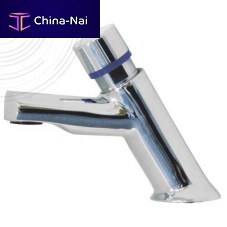 Washbasin single tap 8250countertopself-closingchrome-plated brass