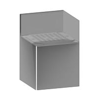 Surface-mounted light fixture QUADROLEDsquarepainted aluminum