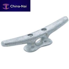 Dock mooring cleat flatcast iron