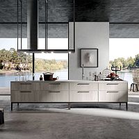 Contemporary kitchen ARIA 1laminated woodCorian®laminate
