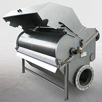 Drum screen IDRASCREEN®screwfor wastewater treatmentfine