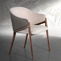Design chair 4090indoorcanvaslacquered wood base