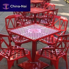 Contemporary table FINDLAYcast aluminumroundsquare