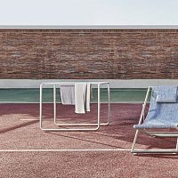 3-bar towel rack Clever floor-standingaluminumgarden