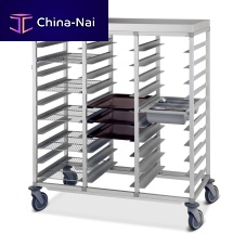 Commercial kitchen trolley TRIADEanodized aluminum