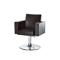 Contemporary beauty salon chair CLUBsynthetic leatherstainless steelwith hydraulic pump