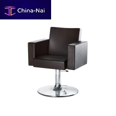Contemporary beauty salon chair CLUBsynthetic leatherstainless steelwith hydraulic pump