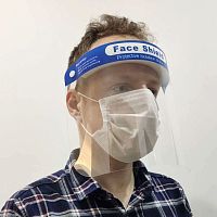 Blue face-shield whitegreenmedical