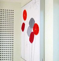 Wall-mounted acoustic panel fabricrectangularprinted