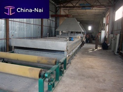 Wire mesh coating line