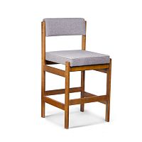 Contemporary bar chair TIOindoorfabricbeech base