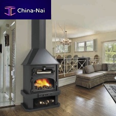 Wood-burning fireplace EBROwall-mountedfree-standingSingle-sided