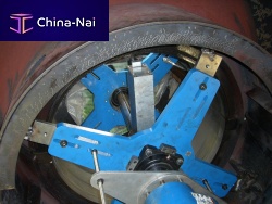 Metal turning machining industrialon site