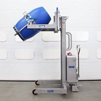 Electric and hydraulic tipping station STE01-DRU01-SSdrummetalmobile