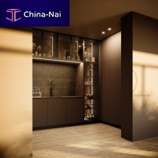 Contemporary display case Aspen + D23wall-mountedglassilluminated