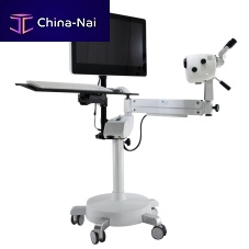 Binocular colposcope ISIDE BETAvideotrolley-mounted