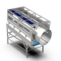 Spinach food cleaning machine beltdrum
