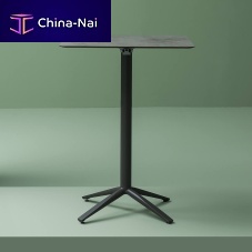 Aluminum table base EMMA RECLININGpowder-coated steelcontemporaryfolding