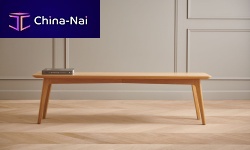 Contemporary bench C110oakmapleAmerican walnut