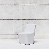 Minimalist design chair SMOOTH 591urbanconcreteconcrete base