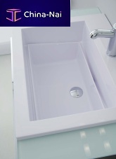 Built-in washbasin ZEUScompositerectangularcontemporary