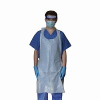 Unisex medical apron SP609polyethylenenon-sterilewhite