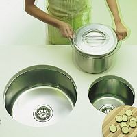 Single-bowl kitchen sink V serieswithout drainboardstainless steelundermount