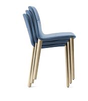 Contemporary chair JANTZIindoorfabricwooden base