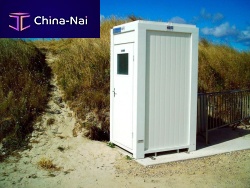 Portable toilet cabin single