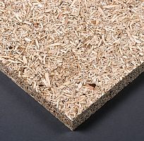 Ceiling acoustic panel WOOD FLAKEparticle boardrectangularfor interior