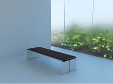 Contemporary garden bench BQ 01aluminummuseum