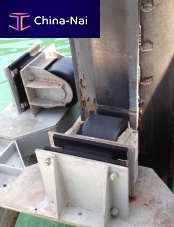Dock pile guide Cushion