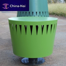 Contemporary stool TEAM+galvanised steelsteel baseCOR-TEN® base