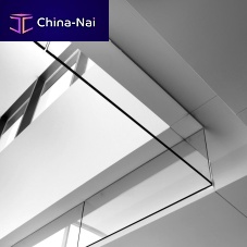 Building glass panel TRIASMOKE FIX GLASSfor screeningcolorless