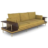 Contemporary sofa Doomvelvetyellowwooden