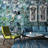 Concrete wall glasswood veneergalvanised steel